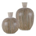 Islander Vases, S/2 White-Home Accents-Uttermost-Lighting Design Store