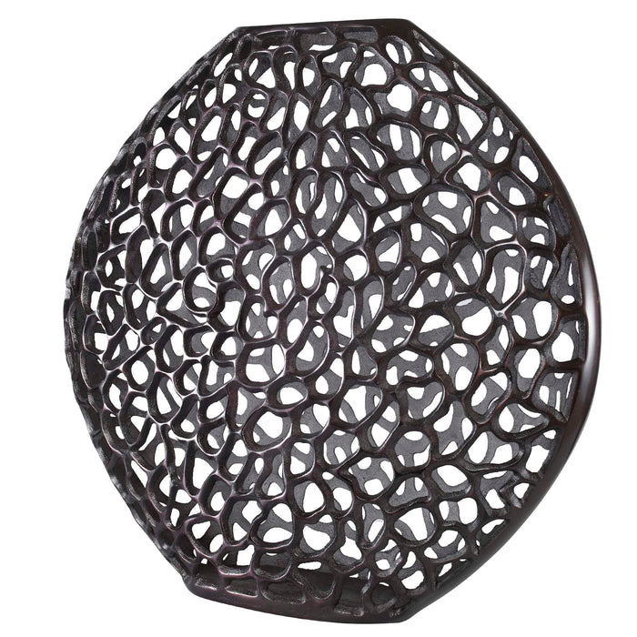 Web Vase Dark Bronze-Home Accents-Uttermost-Lighting Design Store