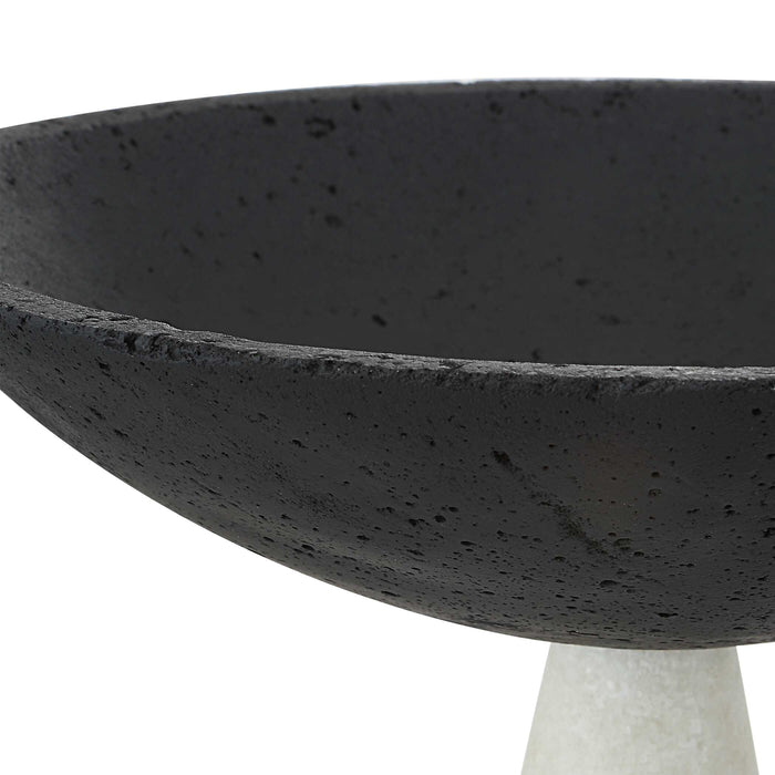 Antithesis Bowls, S/2 Striking Black And White Granulated Marble-Home Accents-Uttermost-Lighting Design Store