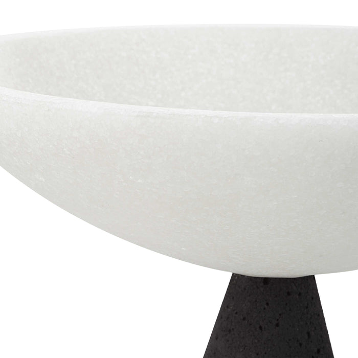 Antithesis Bowls, S/2 Striking Black And White Granulated Marble-Home Accents-Uttermost-Lighting Design Store