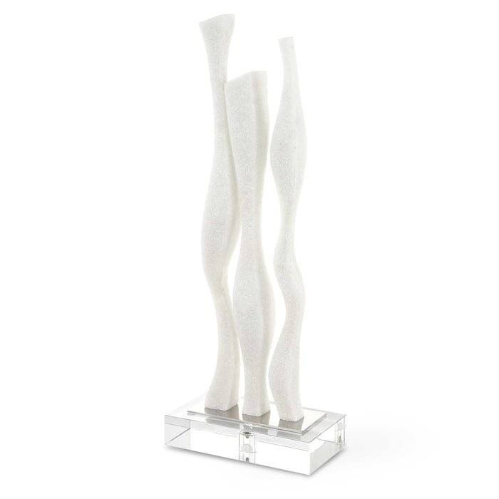 Gale Sculpture White Marble-Home Accents-Uttermost-Lighting Design Store