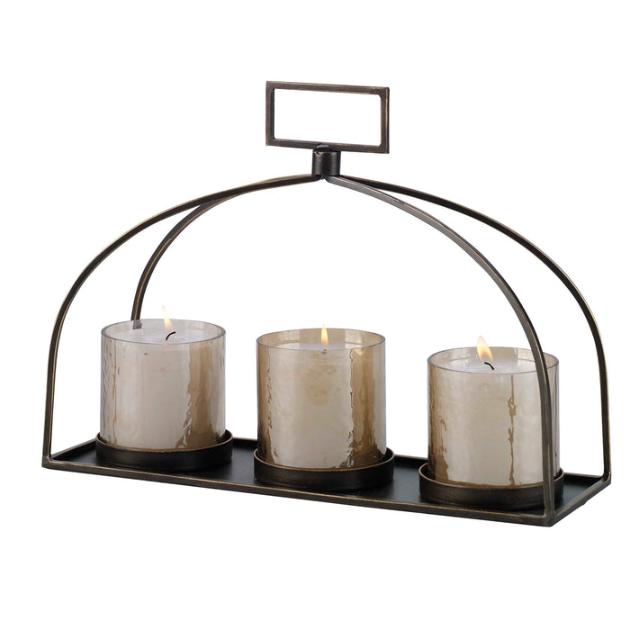 Riad, Triple Candleholder Dark Bronze-Home Accents-Uttermost-Lighting Design Store