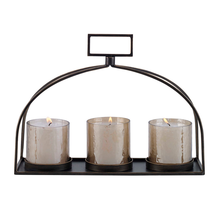 Riad, Triple Candleholder Dark Bronze-Home Accents-Uttermost-Lighting Design Store