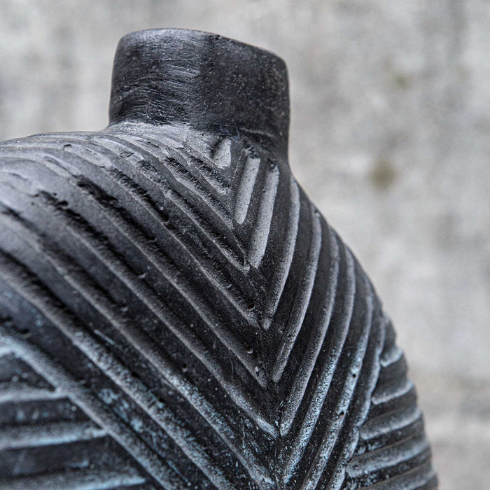 Viewpoint Vases, Set/2 Aged Black-Home Accents-Uttermost-Lighting Design Store