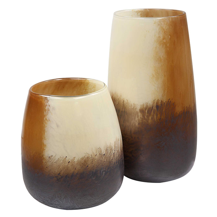 Desert Wind Vases, S/2 Dark Bronze-Home Accents-Uttermost-Lighting Design Store