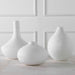 Apothecary Vases, Set/3 Satin White-Home Accents-Uttermost-Lighting Design Store