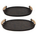 Viggo Trays, Set/2 Rustic Oxidized Bronze-Home Accents-Uttermost-Lighting Design Store