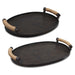 Viggo Trays, Set/2 Rustic Oxidized Bronze-Home Accents-Uttermost-Lighting Design Store