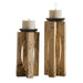 Ilva Candleholders Set/2 Natural-Home Accents-Uttermost-Lighting Design Store