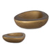 Ovate Bowls, Set Of 2 Antique Brass-Home Accents-Uttermost-Lighting Design Store