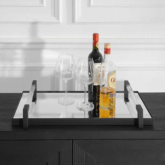 Deki Tray Matte Black-Home Accents-Uttermost-Lighting Design Store