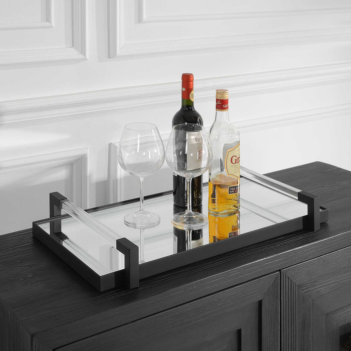 Deki Tray Matte Black-Home Accents-Uttermost-Lighting Design Store
