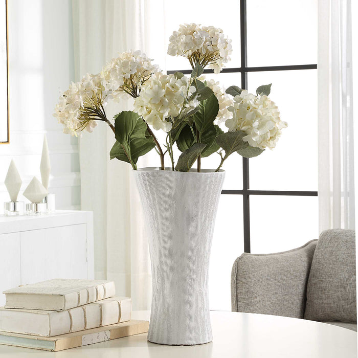 Floreana Vase White-Home Accents-Uttermost-Lighting Design Store
