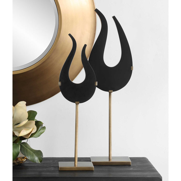 Black Sculptures, S/2-Uttermost-Lighting Design Store