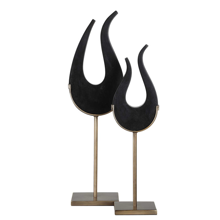 Black Sculptures, S/2-Uttermost-Lighting Design Store