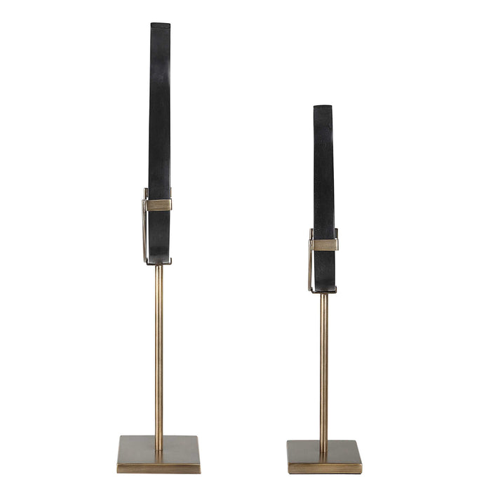 Black Sculptures, S/2-Uttermost-Lighting Design Store