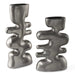 Free Flowing Vases Set/2 Tarnished Nickel Glaze-Home Accents-Uttermost-Lighting Design Store