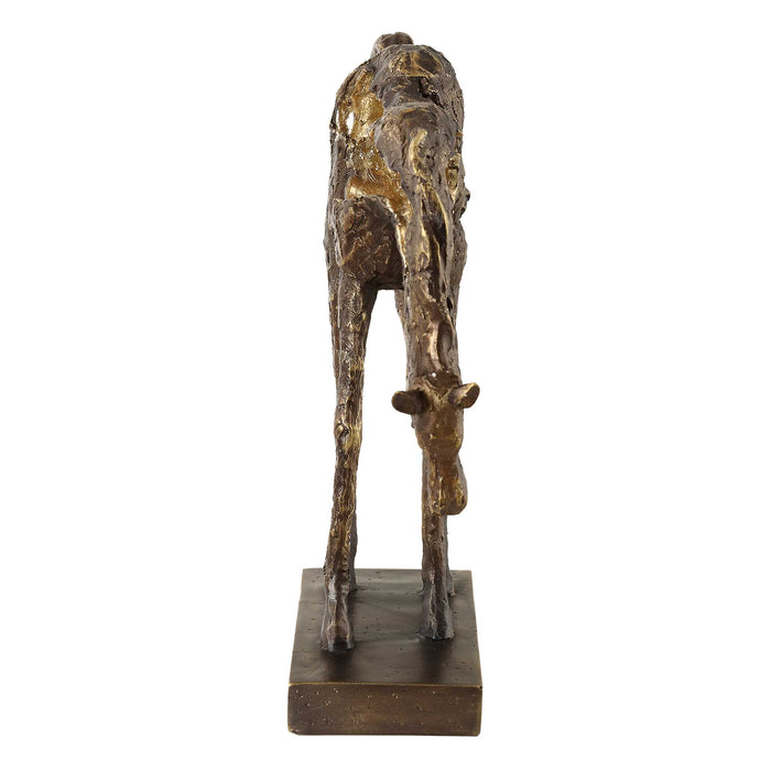 Openly Grazing Sculpture Antiqued Bronze-Home Accents-Uttermost-Lighting Design Store
