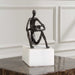 Sit Back, Relax And Read Sculpture Dark Brown-Home Accents-Uttermost-Lighting Design Store