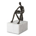 Sit Back, Relax And Read Sculpture Dark Brown-Home Accents-Uttermost-Lighting Design Store