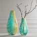 High Tide Vases, S/2 Exquisite Teal, Amber, And Gold-Home Accents-Uttermost-Lighting Design Store