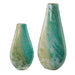 High Tide Vases, S/2 Exquisite Teal, Amber, And Gold-Home Accents-Uttermost-Lighting Design Store