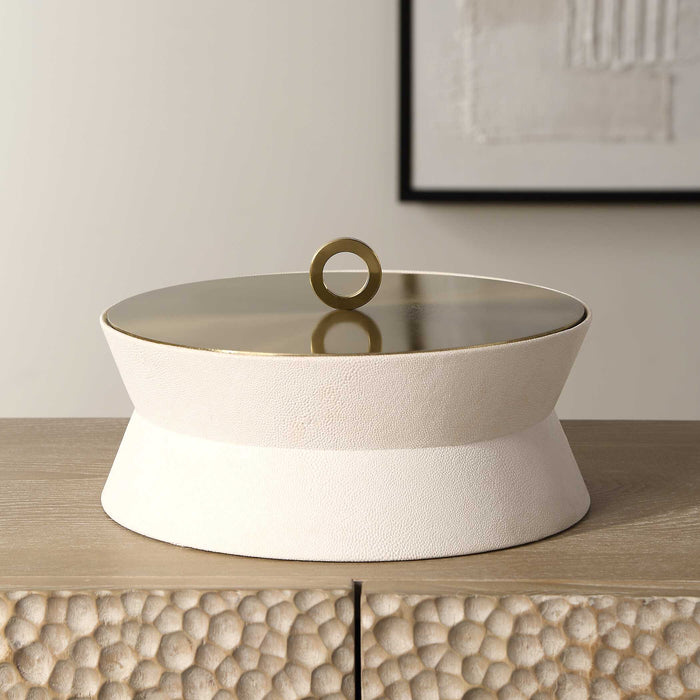 Luxe Box Brushed Brass-Home Accents-Uttermost-Lighting Design Store