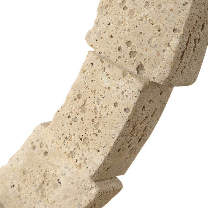 Ivory Fusion Sculptures, S/2 Brushed Nickel-Home Accents-Uttermost-Lighting Design Store