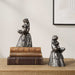 Daydreaming Bird Bookends, S/2 Lightly Antiqued Silver-Home Accents-Uttermost-Lighting Design Store