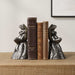 Daydreaming Bird Bookends, S/2 Lightly Antiqued Silver-Home Accents-Uttermost-Lighting Design Store
