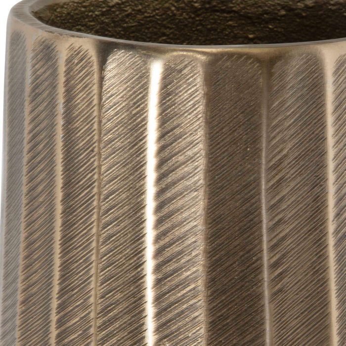 Vertiforge Vases Set/2 Oxidized Antique Gold-Home Accents-Uttermost-Lighting Design Store