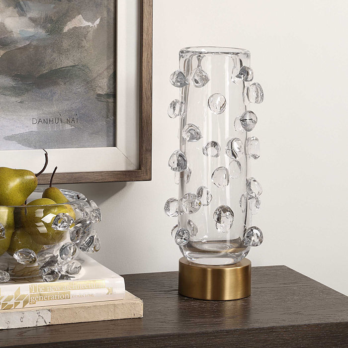 Aura Vase Clear Glass-Home Accents-Uttermost-Lighting Design Store