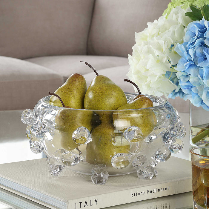 Aura Bowl Clear Glass-Home Accents-Uttermost-Lighting Design Store