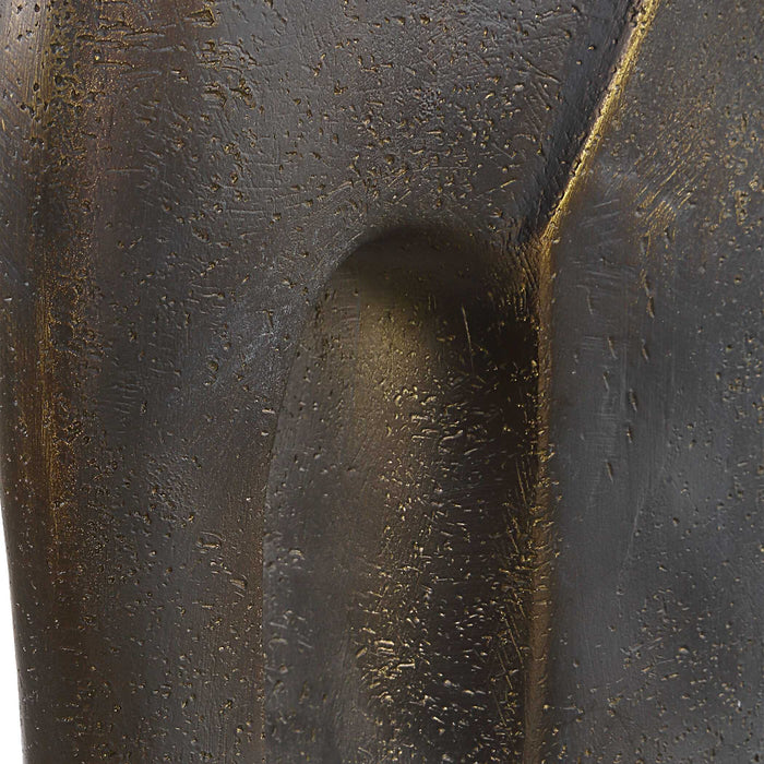 Timeless Tusk Sculptures Set/2 Antique Bronze-Home Accents-Uttermost-Lighting Design Store