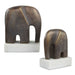 Timeless Tusk Sculptures Set/2 Antique Bronze-Home Accents-Uttermost-Lighting Design Store