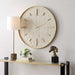 Stone Serenity Wall Clock Antique Gold-Home Accents-Uttermost-Lighting Design Store