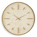 Stone Serenity Wall Clock Antique Gold-Home Accents-Uttermost-Lighting Design Store