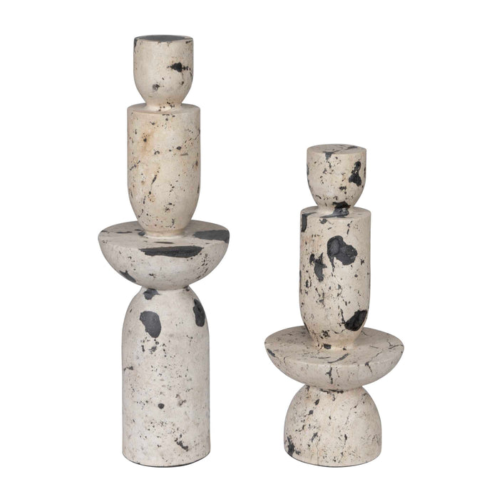 Nouveau Sculptures Set/2 Natural White-Home Accents-Uttermost-Lighting Design Store
