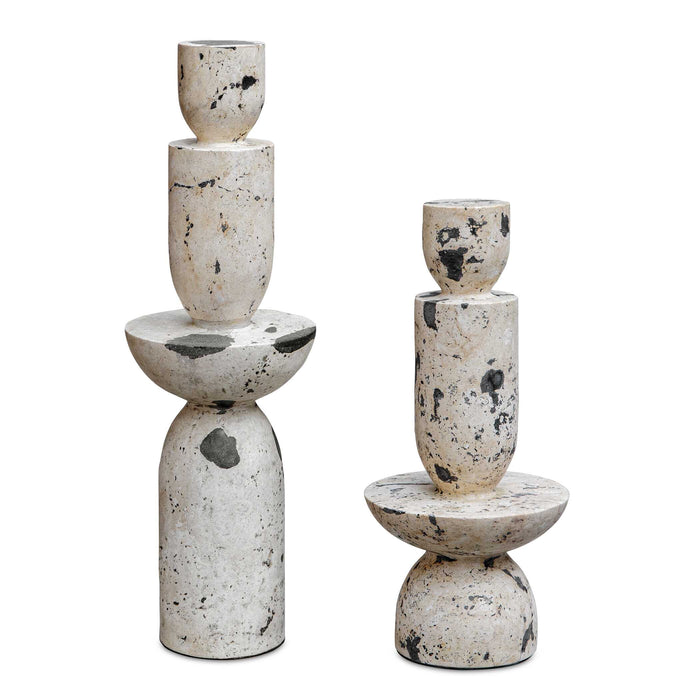 Nouveau Sculptures Set/2 Natural White-Home Accents-Uttermost-Lighting Design Store