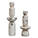 Nouveau Sculptures Set/2 Natural White-Home Accents-Uttermost-Lighting Design Store
