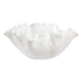 Ruffle Bloom Bowl White Glaze-Home Accents-Uttermost-Lighting Design Store