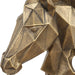 Chiseled Horse Bust Sculpture Antiqued Gold-Home Accents-Uttermost-Lighting Design Store