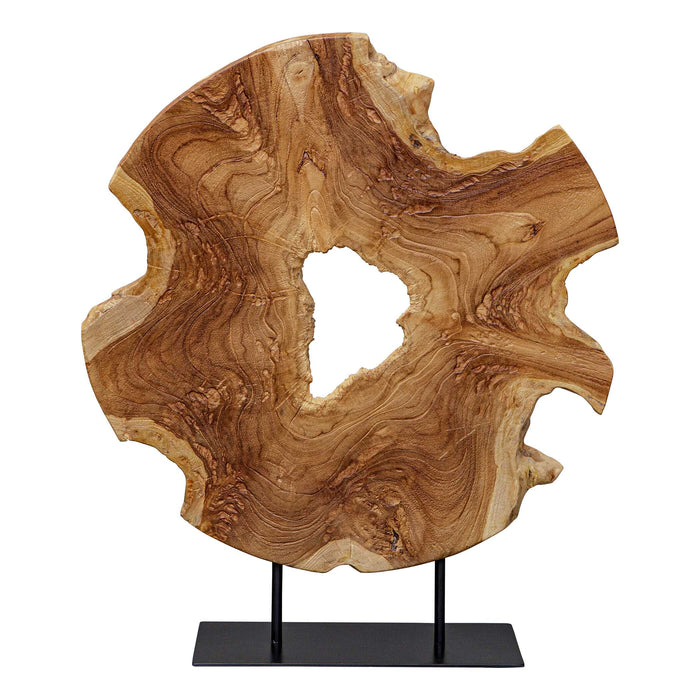 Bahati Wood Sculpture Natural-Home Accents-Uttermost-Lighting Design Store