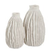 Ivory Ridge Vases Set/2 Textured Ivory-Home Accents-Uttermost-Lighting Design Store