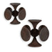 Balanced Harmony Sculptures, Set/2 Dark Walnut-Home Accents-Uttermost-Lighting Design Store