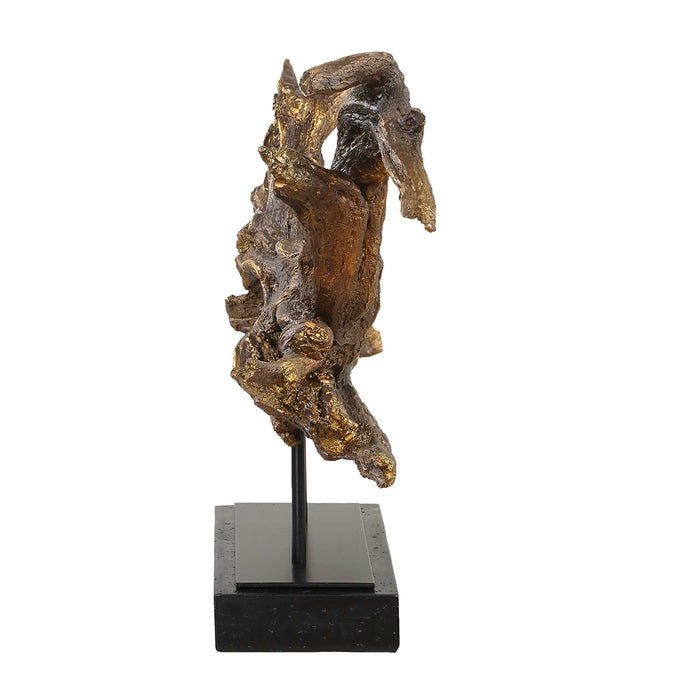 Gilded Branch Sculpture Dark Brown-Home Accents-Uttermost-Lighting Design Store