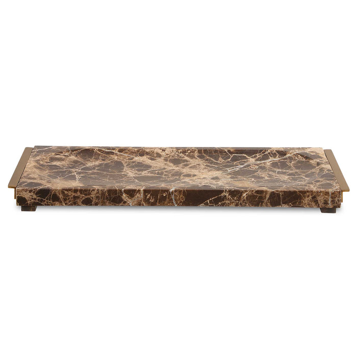 Marble Crest Tray Chocolates, Black-Home Accents-Uttermost-Lighting Design Store