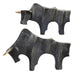 Regal Bull Sculptures Set/2 Dark Bronze-Home Accents-Uttermost-Lighting Design Store