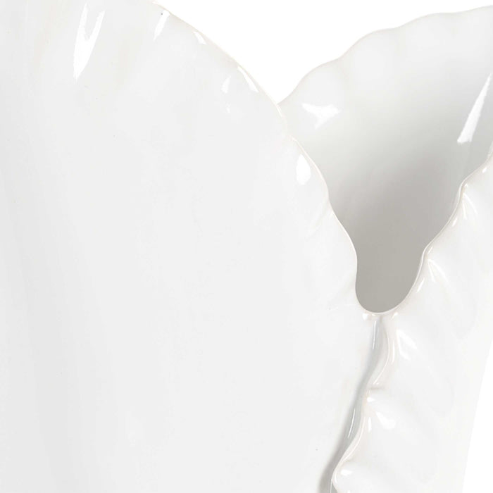 Leafscape Vases Set/2 White-Home Accents-Uttermost-Lighting Design Store