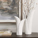 Leafscape Vases Set/2 White-Home Accents-Uttermost-Lighting Design Store